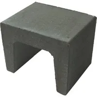 Diephaus U-Stein Anthrazit 40 x 40 x 40 cm - Einfassungen, Stufen & Mauersysteme – vielseitig einsetzbar als Pflanzstein, Mauer- oder Treppenelement, leicht zu versetzen und ideal für kreative Garten- und Stadtgestaltungen.