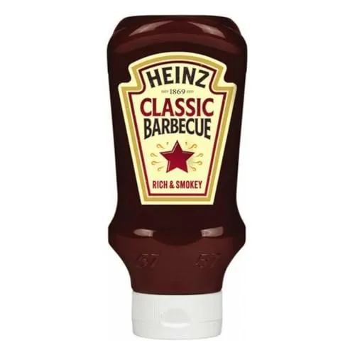 Heinz Barbecue Sauce Classic 400ml - Genießen Sie den authentischen BBQ-Geschmack mit der Heinz Barbecue Sauce Classic. Ideal für Grillgerichte, überzeugt sie durch ihre Schlichtheit und die Verwendung weniger Zusatzstoffe.
