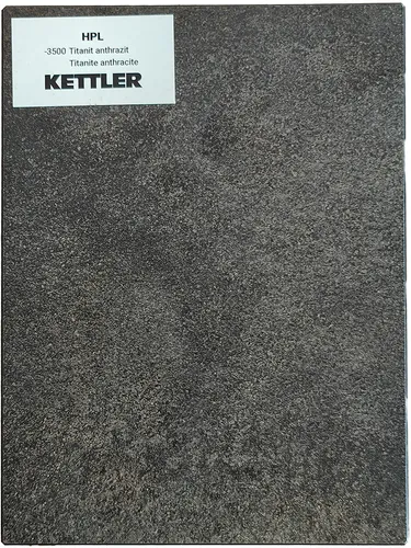 KETTLER HPL Tischplatte 95cm x 95cm, Titanit anthrazit - Hochwertige Tischplatte aus HPL, rechteckig und robust. Ideal für den Innen- und Außeneinsatz, mit eleganter Titanit anthrazit Oberfläche für stilvolle Akzente.