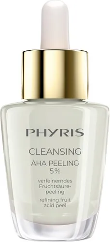 Phyris AHA PEELING 5% - Sanftes Fruchtsäurepeeling - Gesichtsreinigung mit 5% Fruchtsäuren, ideal für empfindliche Haut. Mildert Unregelmäßigkeiten und regeneriert für ein verfeinertes Hautbild.