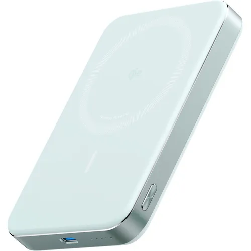 Anker MagGo Powerbank 10.000mAh Slim - grün - Powerbank für iPhone 15/14/13/12 und AirPods, mit 10.000mAh Kapazität, schnelle Ladezeit von nur 51 Minuten und kompakte Bauweise für einfache Tragbarkeit.