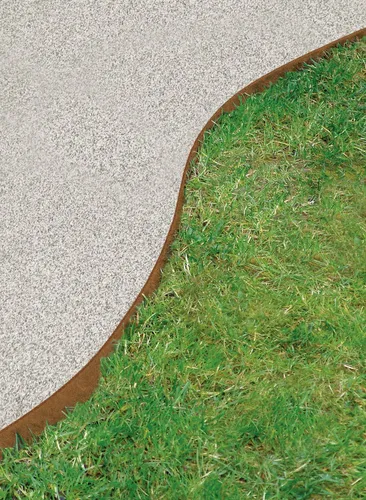 bellissa Rasenkante CORTEN - 118 x 20 cm, Cortenstahl mit patentierter Verbindungstechnik für einfache Montage und attraktive Beetbegrenzung