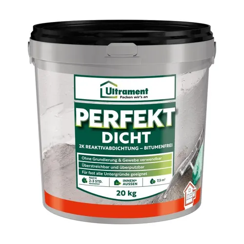 Ultrament Reaktivabdichtung Perfekt Dicht 2K lösemittelfrei Bindemittel 20 kg