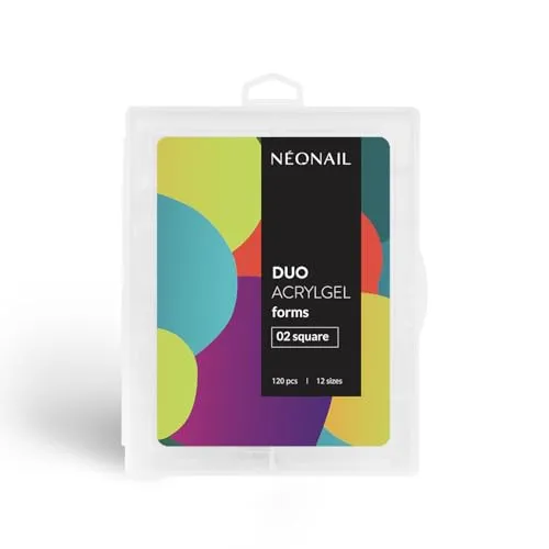 NEONAIL - Duo Acrylgel Forms - Dual Nail Forms Set - 120 Stück Nageltips - Poly UV Gel - Falsche Nägel - Duale Nagelformen - 12 Größen zur Auswahl - für Nagelverlängerungen