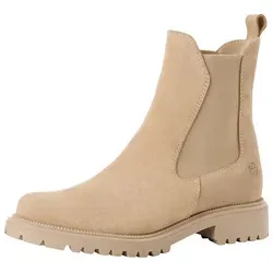 Tamaris TOUCH-IT Chelsea Boots aus Leder mit Blockabsatz - Elegante Chelsea Boots aus hochwertigem Leder mit TOUCH-IT Dämpfungstechnologie für hohen Tragekomfort. Ideal für stilvolle Auftritte im Alltag. Größe 40, Absatzhöhe 3 cm.