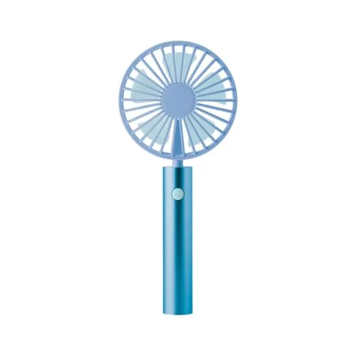 Remember Handventilator Flow Aqua - USB Ventilator mit Aluminiumgriff und 3 Geschwindigkeitsstufen - Handventilatoren - Kompakter USB Handventilator mit stilvollem Aluminiumgriff und drei einstellbaren Geschwindigkeiten für individuelle Kühlung unterwegs.