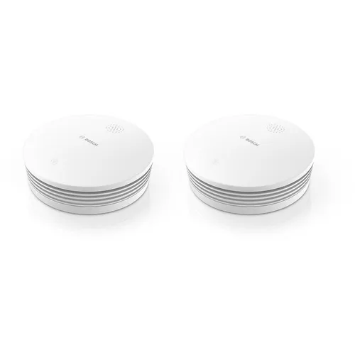 BOSCH Smart Home Rauchwarnmelder II 2er-Set - Rauchmelder für Smart Home, einfach per App steuerbar und ideal für sichere Innenräume.
