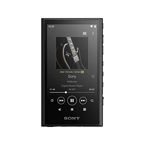Sony Walkman NW-A306 - 32GB MP3 Player mit 36h Akkulaufzeit, Wi-Fi-kompatibel für direkten Musikdownload und verbessertes Streaming, schwarz