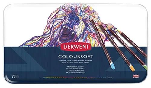 Derwent Gefärbt Stifte, Zeichnung, Kunst, Colorsoft, 72-Pack (0701029) F/S W/