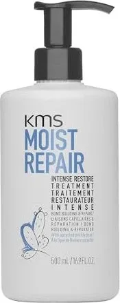 KMS Moistrepair Intense Restore Treatment 500ml - Haarkur für stark geschädigtes Haar, repariert Haarstrukturen um bis zu 99% und spendet intensive Feuchtigkeit für gesundes, widerstandsfähiges Haar.