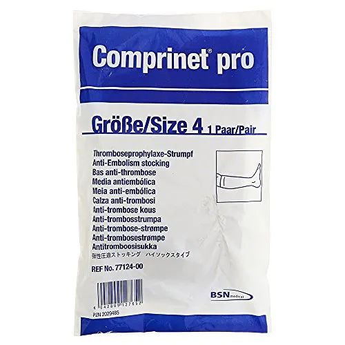 Comprinet pro Strumpf Knielang Größe 4 Weiß