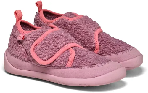 Affenzahn Hausschuh Vegan Fleecy, rosa 24 EU - Veganer Hausschuh in Rosa, ideal für Kinderfüße, mit flexiblem Fleecefutter für besten Tragekomfort und warme Füße.