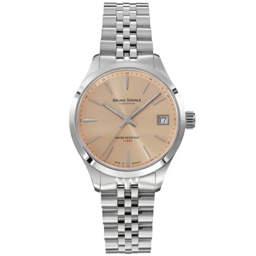 Bruno Söhnle Glashütte TURIN II SMALL Damenuhr - Elegante Armbanduhr für Damen mit Quarzuhrwerk, Saphirglas und 100 m Wasserbeständigkeit. Ideal für jeden Anlass und perfekt für stilbewusste Frauen.