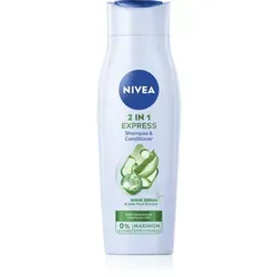 Nivea 2in1 Care Express Shampoo & Conditioner 250 ml - Shampoos für Damen, vereint Reinigung und Pflege in einem Produkt, spart Zeit und hinterlässt geschmeidiges, leicht kämmbares Haar.