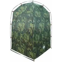 vidaXL Duschzelt Camouflage - Wasserdichtes Campingzelt - Multifunktionales Duschzelt für Camping, ideal für Toiletten, Duschen oder Umkleideräume. Wasserdicht und winddicht, einfaches Auf- und Abbauen dank flexibler Glasfaserstangen.