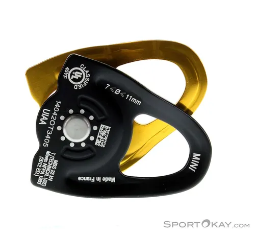 Petzl Mini Seilrolle - Orange - One Size - Kletterausrüstung, kompakte und leichte Seilrolle für effiziente Lastenverlagerung und vielseitige Einsatzmöglichkeiten beim Klettern und Bergsteigen.