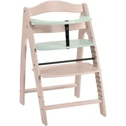 Hochstuhl HAUCK "Arketa, Beech Whitewashed Mint", Baby, Gr. B/H/T: 48cm x 79cm x 53,5cm, weiß (weißwashed mint), Stühle, mitwachsend; FSC - schützt Wald - weltweit