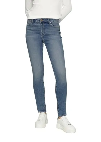 s.Oliver Jeans Izabell - Skinny Fit in Blau 38/32 - Feminine Skinny Jeans mit Mid Rise für perfekten Sitz. Elastisches Material bietet optimale Bewegungsfreiheit und das klassische 5-Pocket-Design rundet den Look ab.
