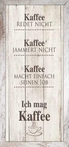 Bönninghoff Bild mit Rahmen Kaffee – Vintage Flair für Ihr Zuhause - Bilder, Serie: KAFFEE, mit montiertem Rahmen aus MDF und Papier, bringt einen nostalgischen Vintage-Look in jeden Raum.