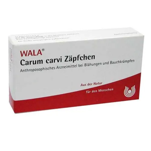 Carum Carvi Zäpfchen 20 G - Praktische Zäpfchen für eine gezielte Anwendung, ideal zur Unterstützung der Verdauung. Enthält natürliche Inhaltsstoffe für ein gutes Wohlbefinden.