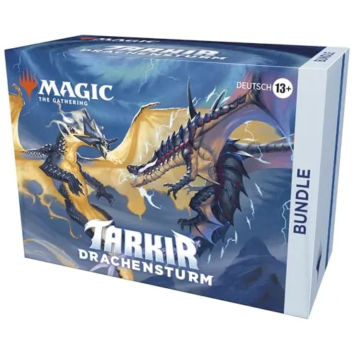 Magic: The Gathering Tarkir Drachensturm Bundle Deutsch - Gesellschaftsspiel mit 9 Play-Boostern und exklusiver Foil-Promokarte. Entfessele die Drachen von Tarkir und erlebe epische Schlachten zwischen Klans!