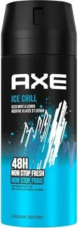 Axe Ice Chill Deodorant Spray 150 ml - Axe Ice Chill, 150 ml, für Herren. Erleben Sie langanhaltende Frische und Schutz vor unangenehmem Körpergeruch – ideal für den täglichen Einsatz.