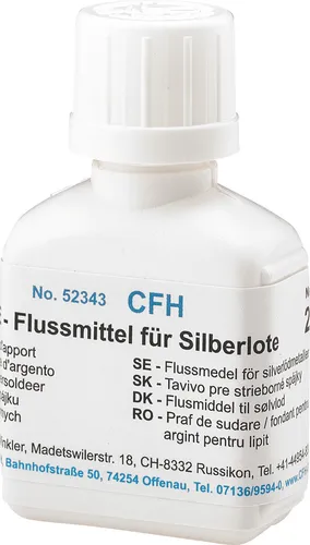 CFH Flussmittel für Silberlote FM 343 - 25 g - Hochwertiges Flussmittel für präzise Lötverbindungen, ideal für Hobby und Handwerk. Mit 25 g im praktischen Behälter.