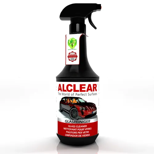 ALCLEAR Auto Glasreiniger mit Abperleffekt 1 Liter Glas Scheiben Klar Reiniger