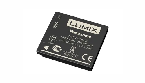 Panasonic DMW-BCK7E - Hochleistungsakku für Lumix Kameras - Kamera-Akku mit 680 mAh für zuverlässige Energieversorgung, kompatibel mit mehreren Lumix Modellen und ideal für längere Fotosessions.