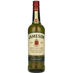 Jameson Triple Distilled Irish Whiskey 40% Vol. 0,7l - Erleben Sie den milden Geschmack des Jameson Triple Distilled Irish Whiskey, der für seine hervorragende Qualität und Handwerkskunst bekannt ist. Ideal für puren Genuss oder kreative Mixgetränke.