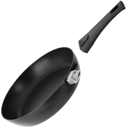 Scanpan Urban Schmorpfanne 28 cm Hoher Rand und Abnehmbarer Griff | Hohe Pfanne für Induktion, Ceran- & Gasherde | Stratanium Antihaftbeschichtung | Backofenfest, Einfache Reinigung, Dänische Qualität