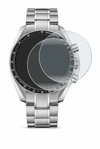BROTECT Full-Cover Schutzfolie Matt für Omega Speedmaster Moonwatch Professional (42 mm) (2 Stück) - Full-Screen Displayschutz-Folie, Curvedion