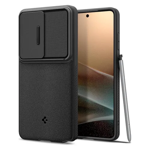 Spigen Optik Armor für Samsung Galaxy S26 Ultra - Schwarz - Robuste Schutzhülle für Samsung Galaxy S26 Ultra, mit modernem Design und optimaler Passform. Ideal für den täglichen Gebrauch und bietet zuverlässigen Schutz vor Stößen und Kratzern.