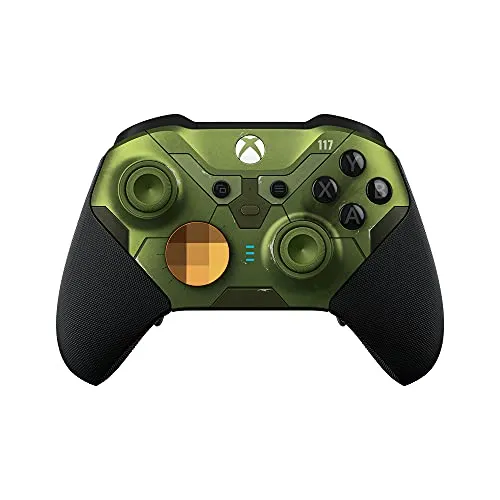 Microsoft Xbox Elite Wireless Controller Series 2 - Halo Infinite Limited Edition - Gaming-Zubehör mit über 30 Anpassungsoptionen, Hair Trigger Locks und bis zu 40 Stunden Akkulaufzeit für ultimatives Gameplay.