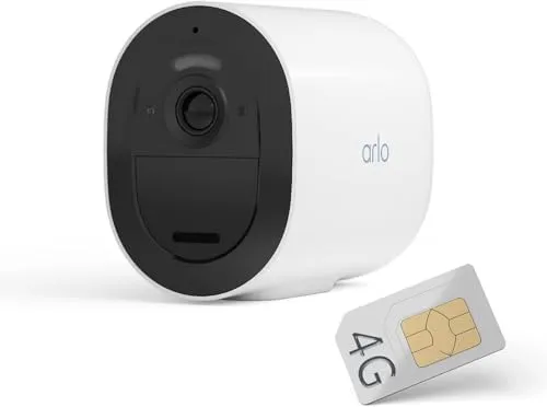 Arlo Go 2 Überwachungskamera - Kabellos, 3G/4G LTE, Nachtsicht und integrierte Sirene für mobile Sicherheit und flexible Überwachung
