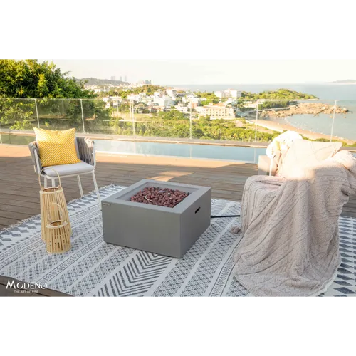 Gardenforma Gas Feuerstelle Ridgefield - Feuerschalen, elegante Gas Feuerstelle für gemütliche Abende im Freien, einfach zu bedienen und wartungsarm.
