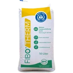 FIBOTHERM Trockenschüttung leicht 50l – Schall- und Wärmedämmung - FIBOTHERM Trockenschüttung leicht, ideal für belastbare Unterbauten, zeichnet sich durch hohe Stabilität und geringes Gewicht aus. Perfekt für Schütthöhen ab 3 cm und einfache Verarbeitung – ideal für Neubau und Sanierung.