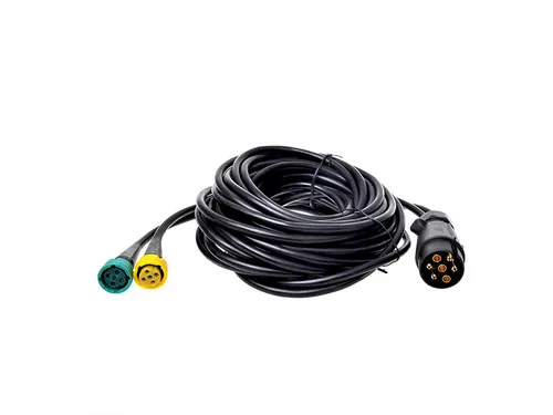 M Kabelsatz mit Stecker 7-polig und 2 x Steckverbinder 5-polig - Elektrosätze, ideal für Anhänger mit hoher Kompatibilität und einfacher Installation für zuverlässige Verbindungen.