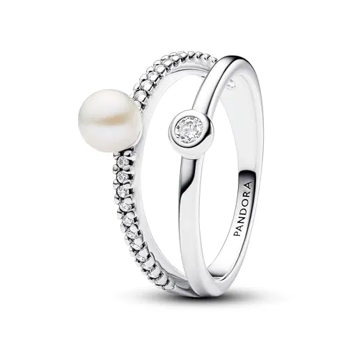 PANDORA Sterling silver Mixed stone White 193147C01