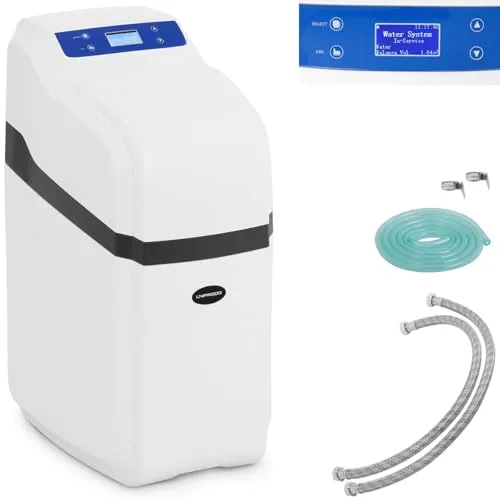 Uniprodo UNI WATERSOFTENER 1000A - Wasserenthärtungsanlage für 1-6 Personen, automatisches Enthärterventil für einfache Bedienung und lange Lebensdauer