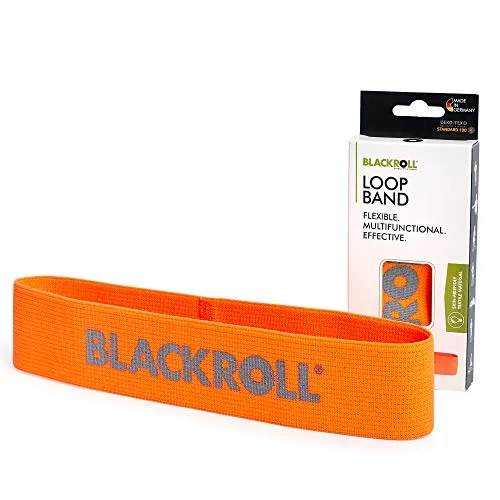 Blackroll Loop Trainingsband (ONE SIZE, orange) - Vielseitiges Trainingsband für funktionelles Training, ideal zur Steigerung der Kraft und Mobilität in sechs verschiedenen Widerständen.