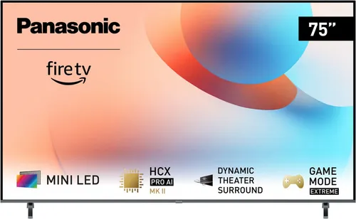 Panasonic TV-75W95AEG - 75" 4K MiniLED Smart TV, beeindruckende Bildqualität mit 144 Hz und umfangreicher Anschlussvielfalt