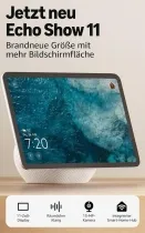 Amazon Echo Show 11 - 2025 - Weiß - 11-Zoll Full-HD Lautsprecher mit elegantem Design, 3D-Audio und Videoanrufen. Steuerung per Touch und einfache Kamera-/Mikrofon-Deaktivierung.