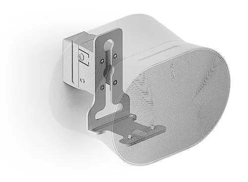 Flexson Wandhalterung für SONOS ERA300 - Weiß - Lautsprecherwandhalterung für SONOS ERA300 mit einzigartigem Kippmechanismus und 60° Drehgelenk für optimale Klangpositionierung, schnelle Montage inklusive Befestigungsmaterial.