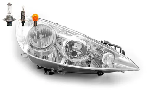 Scheinwerfer passend für Peugeot 308 09/2007-04/2011 Rechts - Hochwertiger Scheinwerfer mit Motor für Leuchtweitenregulierung, inklusive integrierter Blinkleuchte. Ideal für optimale Sichtverhältnisse und Sicherheit im Straßenverkehr.