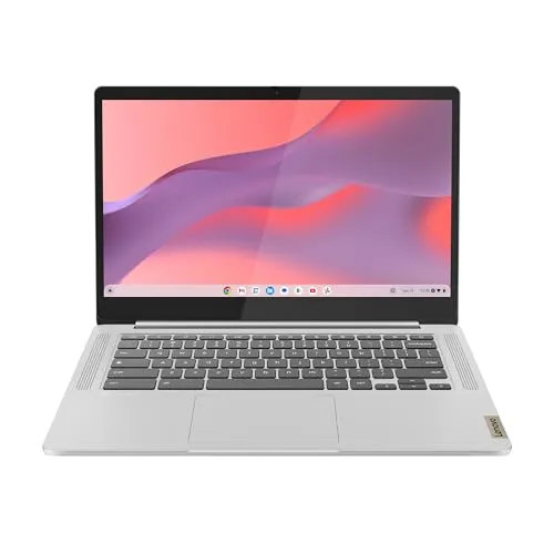 Lenovo IdeaPad Slim 3 Chromebook 14 Zoll FHD – Grau - Leistungsstarker Laptop mit MediaTek Kompanio 520, 4 GB RAM und 64 GB Speicher. Genießen Sie eine flüssige Anzeige auf dem 14 Zoll FHD-Display und nutzen Sie zahlreiche Apps für Arbeit und Freizeit.