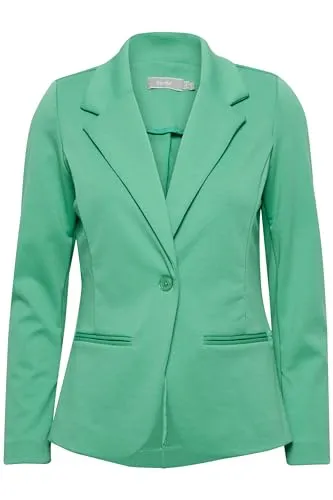 fransa FRZablazer Damen Blazer - Eleganter Kurzblazer in Holly Green - Blazer für Damen, vielseitig einsetzbar für Büro oder Freizeit, aus hochwertigem Material mit angenehmem Tragekomfort und nachhaltiger Produktion.