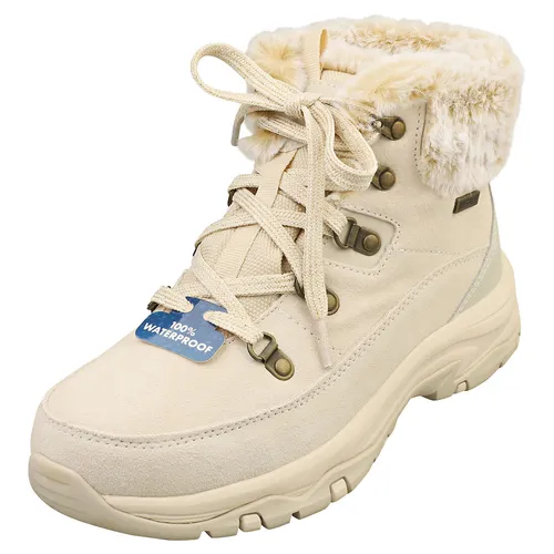 Skechers Damen Trego Stiefelette, Wasserfest und Rutschfest, 37 EU - Wanderschuhe mit luftgekühltem Memory-Schaum und Kunstfell-Obermaterial für optimalen Komfort und Sicherheit bei jedem Wetter.