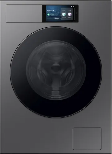 Samsung WF90F09C4SU2 Waschmaschine - Silber - Waschmaschine mit AI Energy Mode zur Reduzierung des Energieverbrauchs um bis zu 70%, Hygienedampfprogramm für saubere Wäsche und Mikroplastikprogramm zur Reduzierung von Mikrofasern.