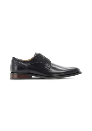 CARL GROSS Derby Cg Ulf - Eleganter Herren Halbschuh aus Leder Schwarz - Herren Halbschuh aus hochwertigem Rindsleder in Schwarz. Ideal für den Alltag, mit bequemer Gummisohle und stilvollem Schnürverschluss.